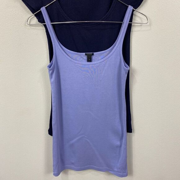 Set of 2 Blue Basic Tops J Crew Gap Body - Picture 1 of 3